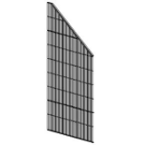change right HB=175 - mesh panel with diagonal edge Flex II