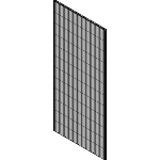 E-SF2-Cut-mesh panels Flex ll CUSTOMCUT Stainless Steel - Safety fence system Flex II Stainless Steel