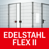 Safety fence system Flex II Stainless steel