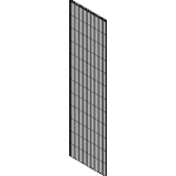 SF2 lower mesh panels, HF=150 - Standard mesh panels for high safety fence system flex II