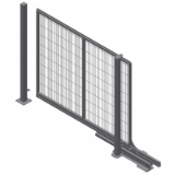 FSTGT Self-supported sliding door for handle, with telescopic guide - Self-supporting sliding doors
